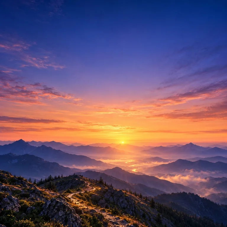 Original CarPro Summit collection artwork: mountain sunrise